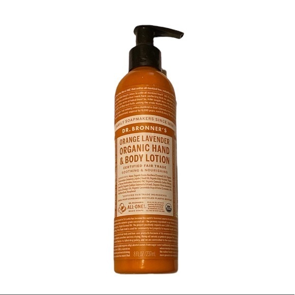 Dr. Bronner's Hand & Body Organic Lotion Orange Lavender -- 8 fl oz. - Picture 1 of 2